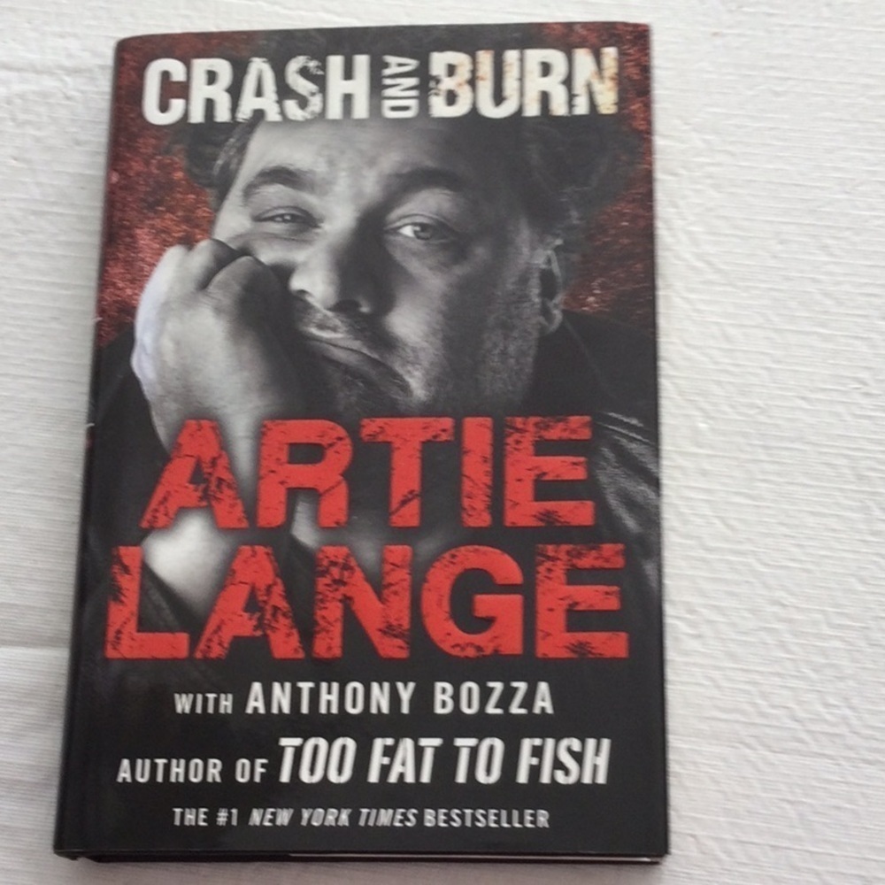 Crash and Burn by Artie Lange - Black and Red Cover